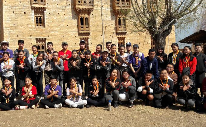 Community service at Wangditshe, Thimphu 