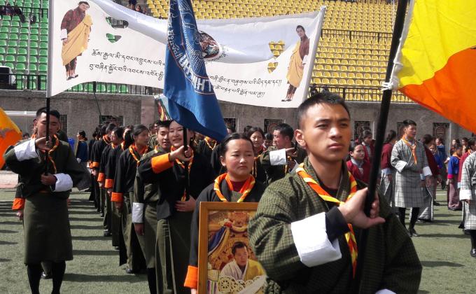 Preparation for 39th Birth Anniversary of His Majesty fifth king of Bhutan.