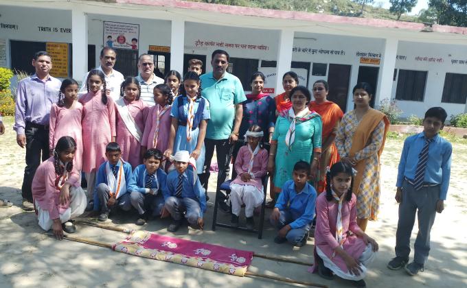 Mock drill at GSSS Matahni 