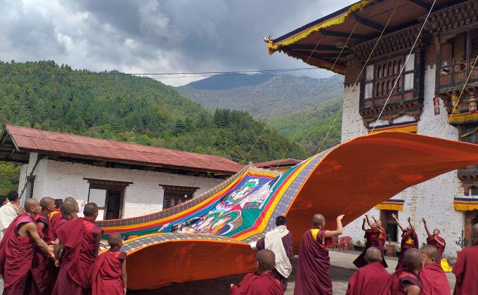 Services on Zhabdrung Kuchoe. 