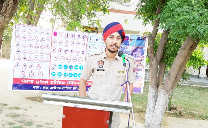 voters awareness and anti drugs,traffic education and moral education seminar by sri muktsar sahib police department punjab india