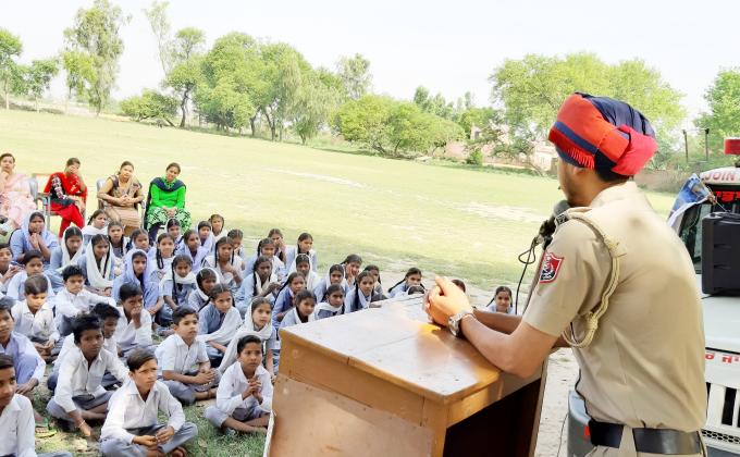 voters awareness and anti drugs,traffic education and moral education seminar by sri muktsar sahib police department punjab india