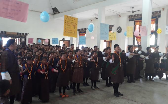 Scout investiture celebration