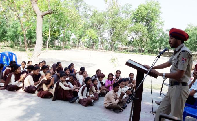 voters awareness and anti drugs,traffic education and moral education seminar by sri muktsar sahib police department punjab india 