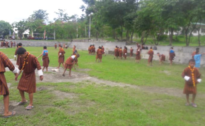 Weekly scouting lesson to scouts of samyenling ps
