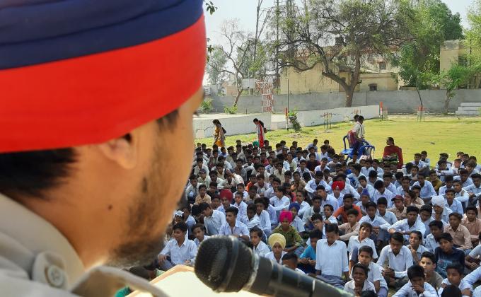 anti drugs,traffic education and moral education seminar by sri muktsar sahib police department punjab india 