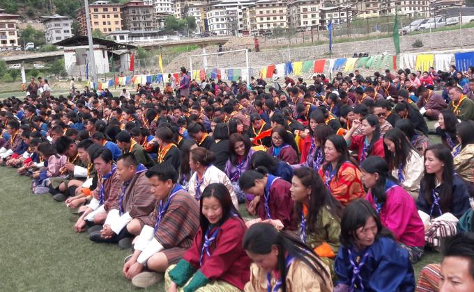 Thimphu Thromede Scout Investiture Ceremony 