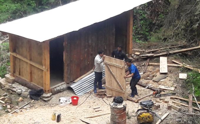 Construction of hot stone bathing room