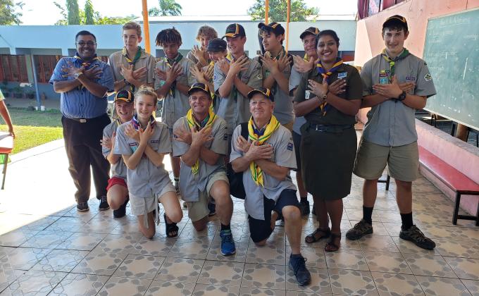 Visit by Kerikeri Rovers and Ventures 