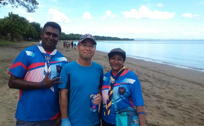 PEACE BOAT CLEANS FIJIAN SHORES 