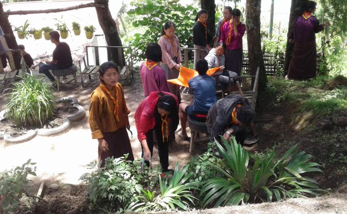 cleaning services in school. 