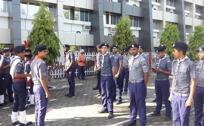 15  AUGUST  HAPPY INDEPNDENCE DAY E.C.E.C.RELLWAY MUGHALSARAI THE BHARAT SCOUT & GUIDE