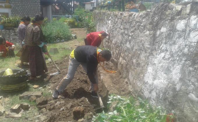 Maintaining garden
