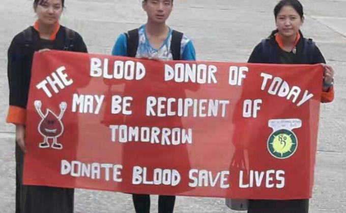 Blood Donation Camp at Nima High school, Thimphu 
