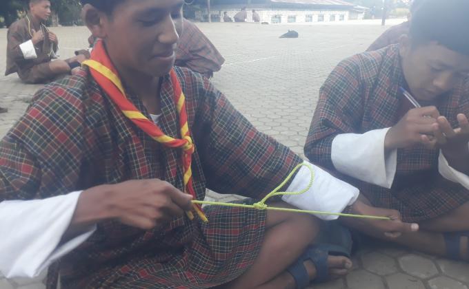 Pioneering practical class to Scouts