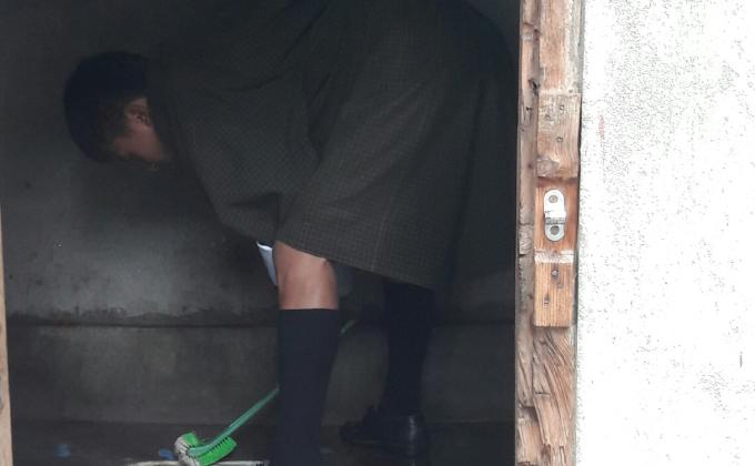 Mass Toilet cleaning 