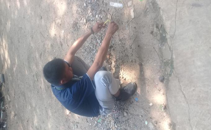 เก็บขยะ