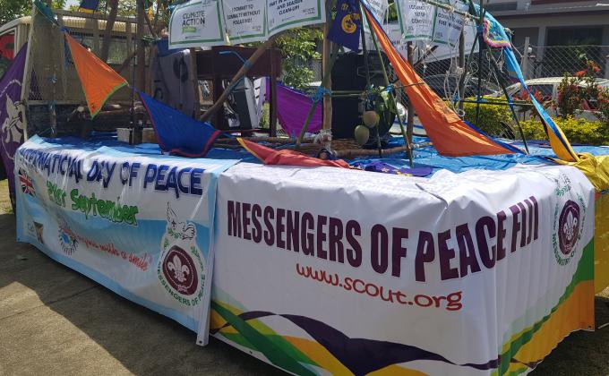 Promoting Messengers of Peace initiatives through Float Procession