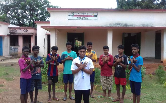 New scouting class started on 5th oct 2019 at- kendua high school, kendua, mayurbhanj .