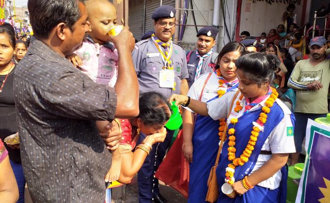 दुर्गा पूजा जल सेवा