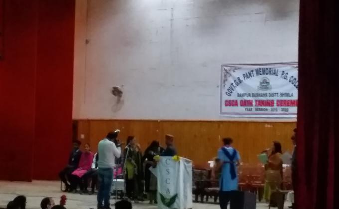 Providing service in CSCA Oath Ceremony 2019