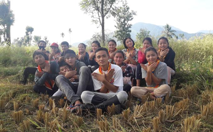 community service  (paddy cultivation )