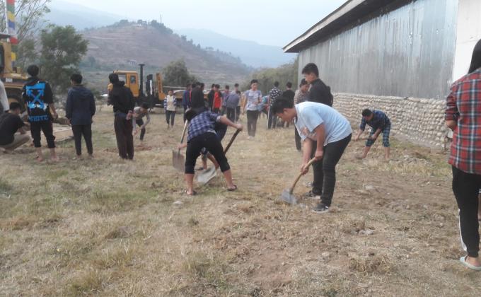 Spraining of legs due to uneven ground was quite frequent and initiating such initiative to avoid future injury was another satisfaction. 