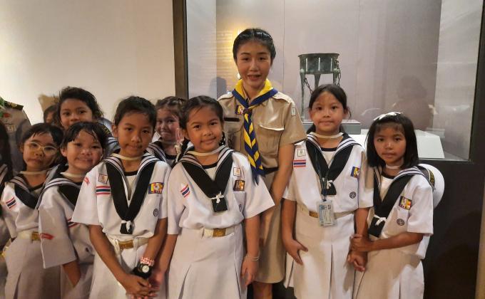 พาลูกเสือสมุทรศึกษาดูงานที่พิพิธภัณฑสถานแห่งชาติ