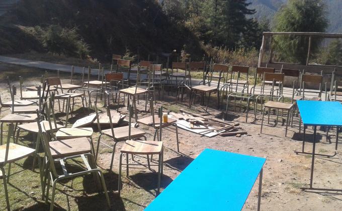 Service at work place.