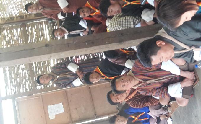 Scout leaders briefing about TTR training.