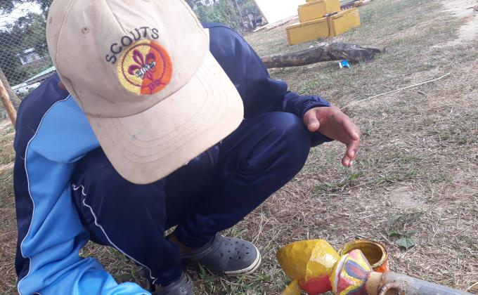 Service from heart by a Scout