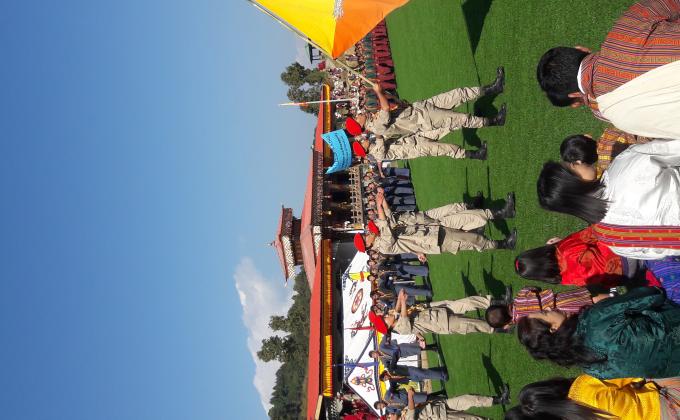 "scout leads national day celebration"