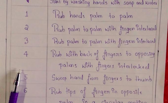 A]Challenge 3 : # handwash