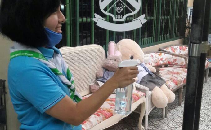 จิตอาสาทำความสะอาดห้อง