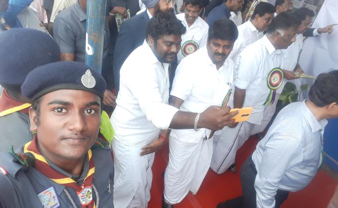 Service at Chief minister program