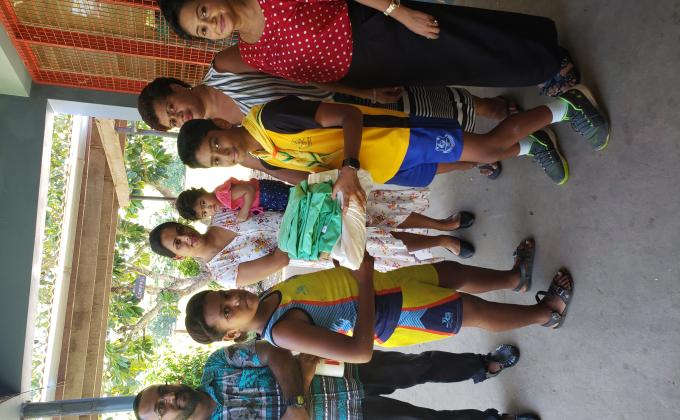 Initiative by a scout to help a needy