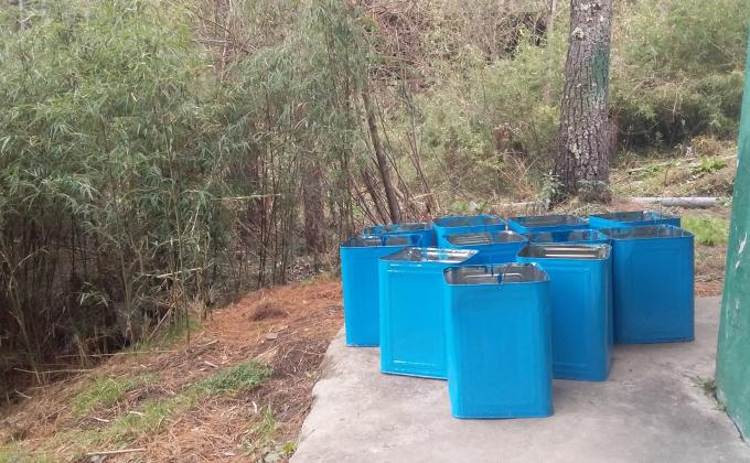 Reinstallation of the Lost Dustbins.