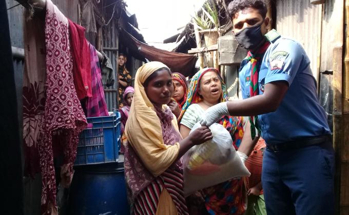 COVID19 : Distribute Relief and Financial Assistance to The Slum Poor.