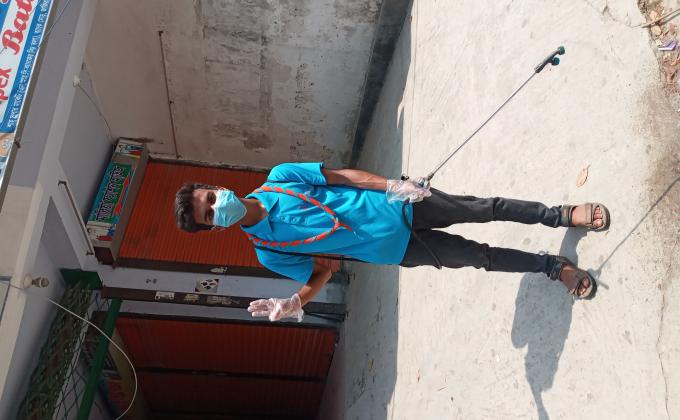 জীবানু নাশক স্প্রে ছিটানো কর্মসূচি ২০২০