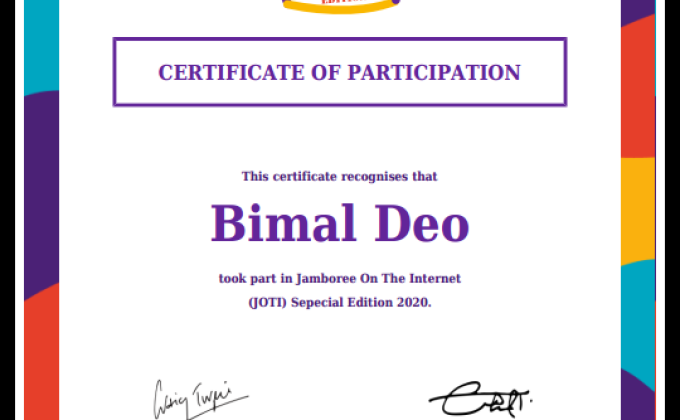JOTI - Jamboree On The Internet  (Special Edition 2020) - International Event
