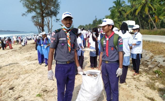 Beach cleanliness Drive swachha Bharath Abhiyan-Udupi district karnataka state.