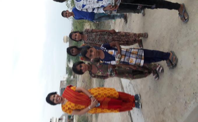 food and mask distribution