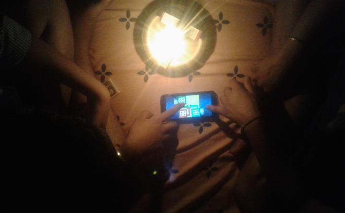 Game at night..