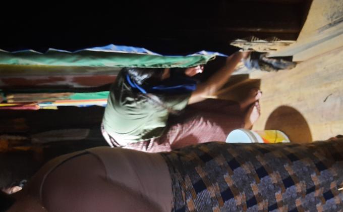 Cleaning of the lhakhang