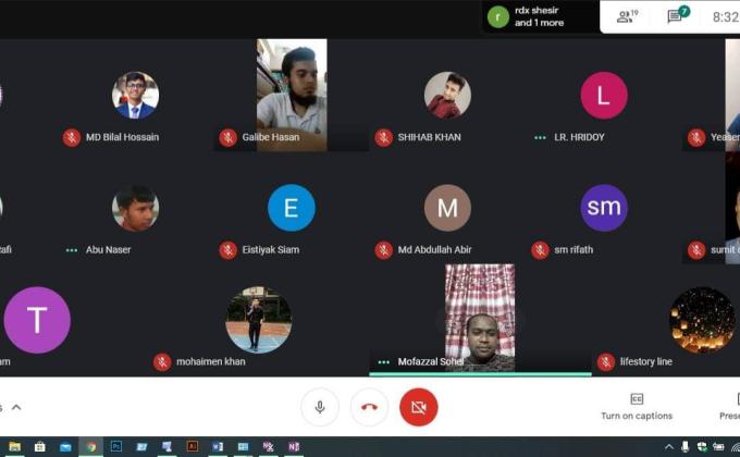 ড.মাহবুবুর রহমান মোল্লা কলেজ রোভার স্কাউট গ্রুপের ৫ম অনলাইন ক্রু-মিটিং। 