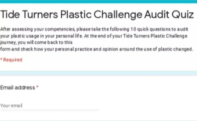 GSP UE-CHAPTER TIDE TURNERS PLASTIC CHALLEGE AUDIT QUIZ