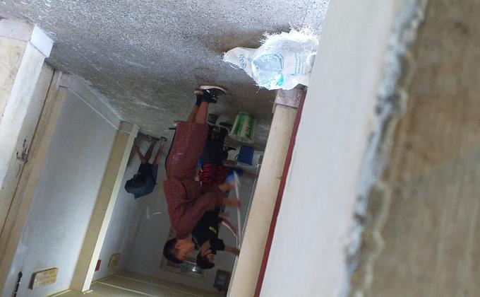 white washing in hostel 