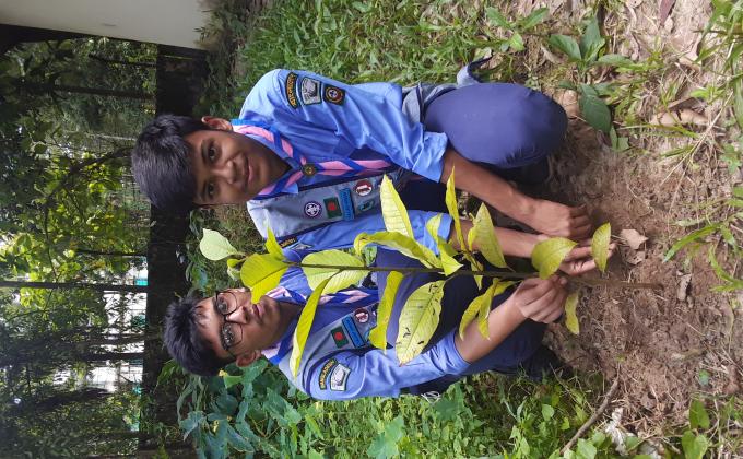 বি.পির জন্মদিন উপলক্ষে ২২শে ফেব্রুয়ারিতে বৃক্ষরোপন।