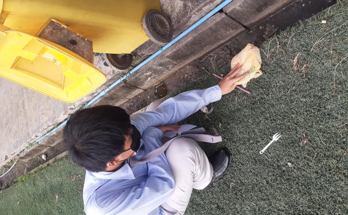 เก็บขยะ