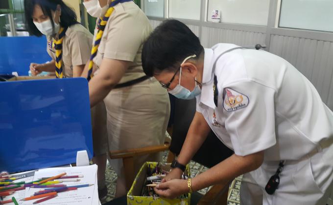 จิตอาสาช่วยเตรียมงาน